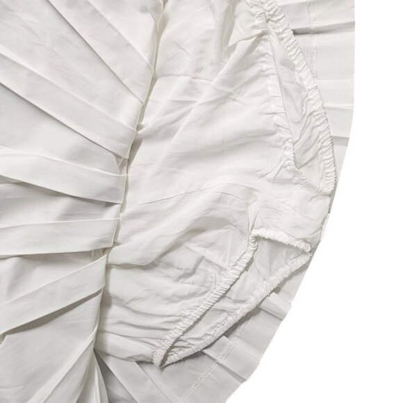 Anthropologie Maeve Womens Pleated Skort Size 14 White Belted Academia School - Picture 7 of 8